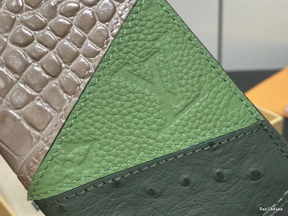 Rep ladies LOUIS Organizer-7.5*11.1*1 VUITTON Pocket cm 0814